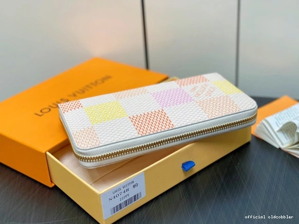 Official oldcobbler WALLET-19.5*10.5*2.5 VUITTON LOUIS cm ZIPPY 0728